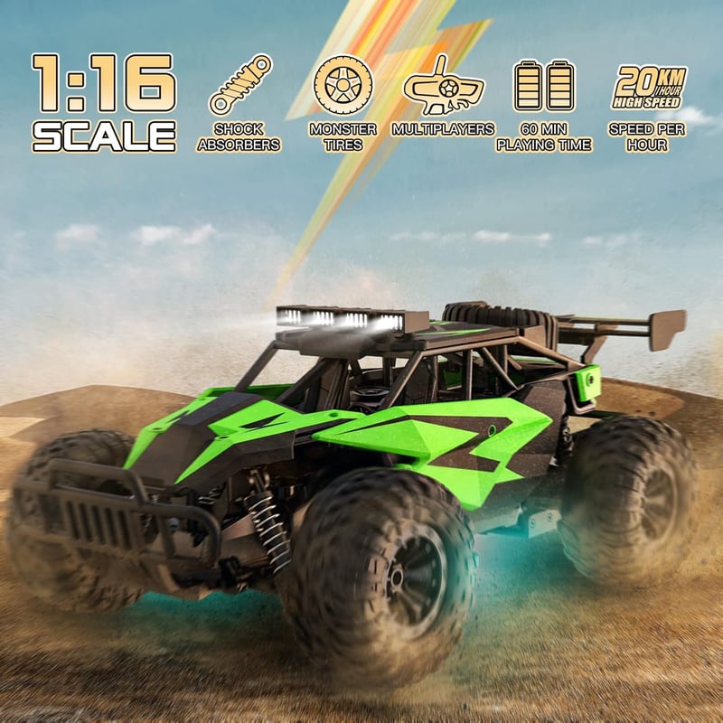 TEEROK TR11 Távirányított Autó 1:16 Offroad Buggy 2 Akkumulátor 60 perc