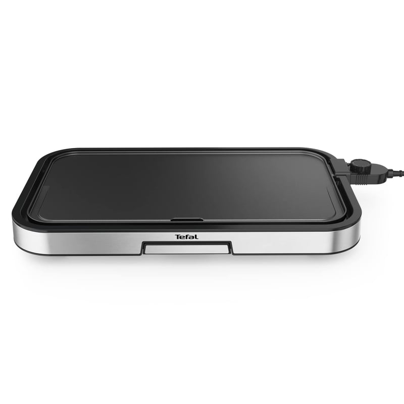 Tefal CB631D Giant Plancha gril pre 12 osôb, XXL grilovacia plocha, nepriľnavý povrch, nastaviteľný termostat, bez oleja, 2300 W, nehrdzavejúca oceľ