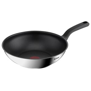 Tefal Comfort Max G7261944 wok tava od nehrđajućeg čelika s neprijanjajućim slojem, 28 cm, indukcija, Thermo-Spot indikator topline