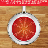 Panvica z nehrdzavejúcej ocele Tefal Duetto A70406 28 cm, indukčná, s indikátorom Thermo-Signal, nepriľnavý povrch, na všetky typy sporákov 4