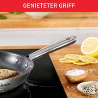 Tefal Duetto On tava za prženje 24 cm, debelo dno za ravnomjernu raspodjelu topline, udobna ručka, za sve vrste štednjaka, nehrđajući čelik, B8660434 6