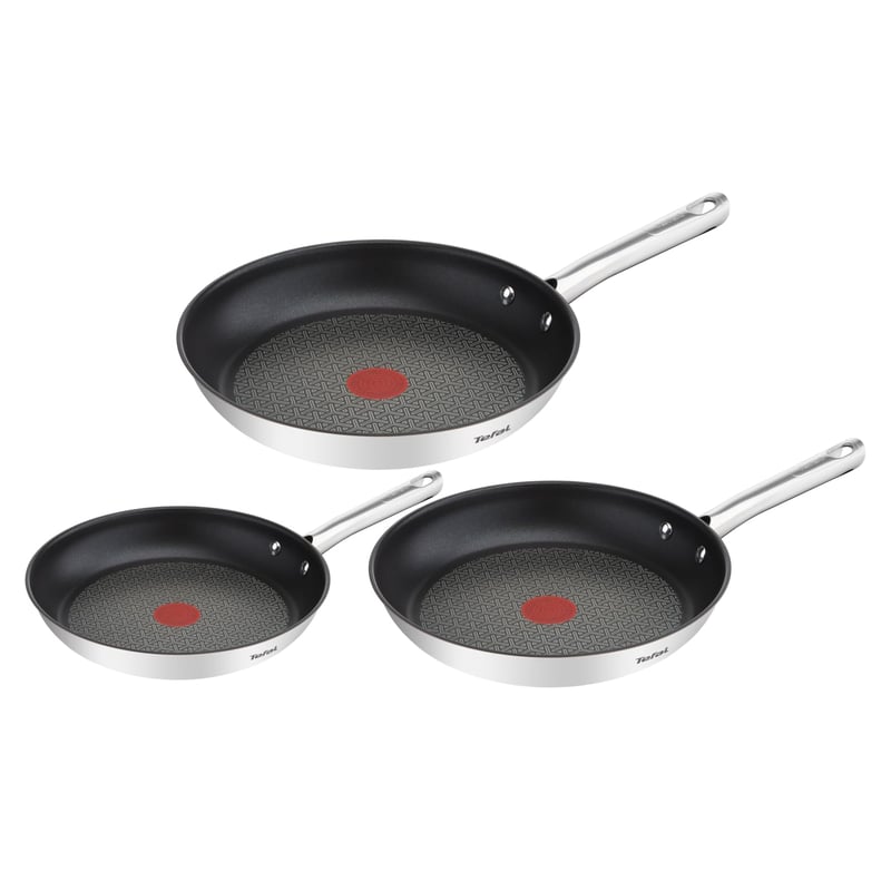 Sada panvíc Tefal Duetto 3 ks, 20, 24, 28 cm s indikátorom teploty na indukciu a všetky typy sporákov