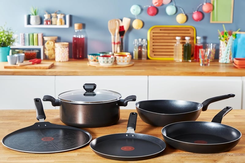 Tefal Easy Cook & Clean 28 cm-es serpenyő, tapadásmentes bevonattal és hőjelzővel - 28 cm, Frying pan