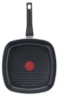Grilovacia panvica Tefal Easy Cook & Clean B5554032 26x26 cm, nepriľnavý povrch, Thermo-Signal, nie je vhodná na indukciu, vyrobené vo Francúzsku, čierna 1