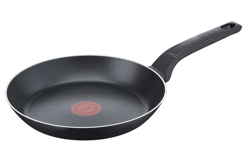 Tefal Easy Cook & Clean tava 24 cm, Titanium neprianjajući premaz, Thermo-Signal indikator topline, aluminij, crna, Made in France, B5550433
