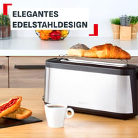 Hriankovač Tefal Element TL4308, 7 stupňov opekania, 1000 W, nerez-čierna, dlhý otvor 3