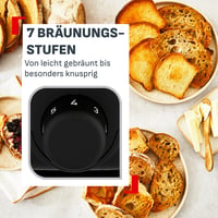 Hriankovač Tefal Element TL4308, 7 stupňov opekania, 1000 W, nerez-čierna, dlhý otvor 4