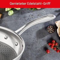 Tefal Eternal Mesh Bratpfanne serpenyő 28 cm, indukciós, karcálló Mesh bevonat, minden tűzhelytípushoz, háromrétegű, E49706 4