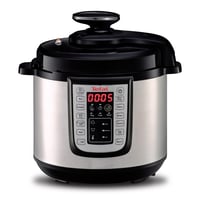Elektrický tlakový hrniec Tefal Fast & Delicious CY505EF0, 6 l, 25 automatických programov, nastaviteľná teplota, receptár, čierna/nerezová oceľ 2