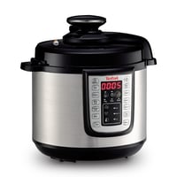 Elektrický tlakový hrniec Tefal Fast & Delicious CY505EF0, 6 l, 25 automatických programov, nastaviteľná teplota, receptár, čierna/nerezová oceľ 1