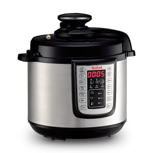 Tefal Fast & Delicious CY505EF0 električni ekspres lonac od 6 litara, s 25 automatskih programa, podesivom temperaturom, crni/nehrđajući čelik