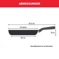 Tigaie cu inducție Tefal Infinite H81507, 30 cm, înveliș antiaderent, indicator Thermo-Signal, oțel inoxidabil premium, compatibilă cu toate sursele de căldură 7
