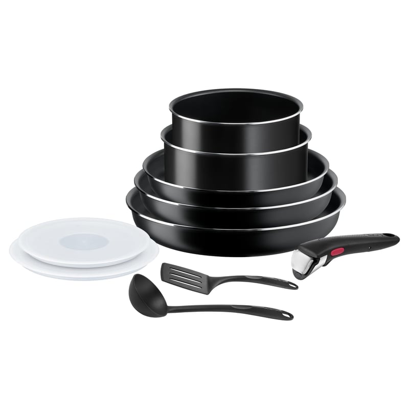 Tefal Ingenio Easy On 10 részes edénykészlet levehető nyéllel, takarékos tárolás, tapadásmentes bevonat, L15999