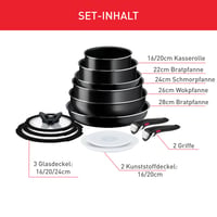 Súprava riadu Tefal Ingenio Easy On L15992, 13-dielna, s odnímateľnou rukoväťou, úsporné skladovanie, nepriľnavý povrch 3
