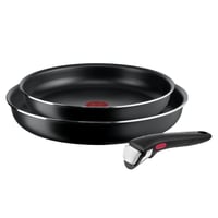 Sada panvíc Tefal Ingenio Easy On L15993, 3-dielna, s odnímateľnou rukoväťou, 24/28 cm, stohovateľná, nepriľnavý povrch 1