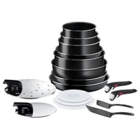 Tefal Ingenio Easy On L1599702 17 részes edénykészlet, tapadásmentes bevonat, diffúziós alap, fekete 1