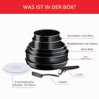 Sada riadu Tefal Ingenio Easy On L1599802, 10-dielna, s nepriľnavým povrchom — Produkt nesie silné známky používania (stav: pozri 2. obrázok) 3