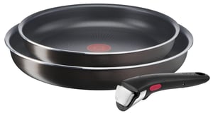 Tefal Ingenio Easy Plus L1509202 set tava, 2 kom., 24/28 cm — vidljiva ogrebotina na gornjem rubu tave (stanje: vidi 2. sliku)