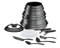 Set de vase Tefal Ingenio L7619402 Daily Chef On, 20 piese, pentru inducție, înveliș antiaderent, stivuibil, compatibil cu mașina de spălat vase 1