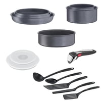 Set de vase Tefal Ingenio L7669902 Natural On, 14 piese, pentru inducție, înveliș antiaderent, stivuibil, compatibil cu mașina de spălat vase, fabricat în Franța 2