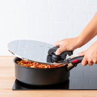 Capac din oțel inoxidabil Tefal Ingenio L98298 20-28 cm, anti-stropire, reglabil, stivuibil, compatibil cu mașina de spălat vase 7