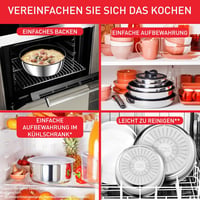 Tefal Ingenio Preference L898S4 indukciós lábaskészlet, 4 részes, egymásba rakható 2