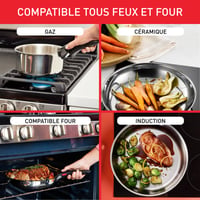 Sada nerezových panvíc Tefal Ingenio Serenity, 11-dielna, vhodná na indukciu, do rúry a do umývačky riadu 3