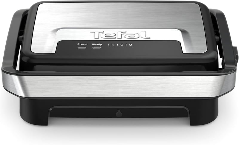 Tefal Inicio Compact 2az1ben Kontakt és Panini Grill 1000W Rozsdamentes