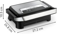 Tefal Inicio Compact 2az1ben Kontakt és Panini Grill 1000W Rozsdamentes 6
