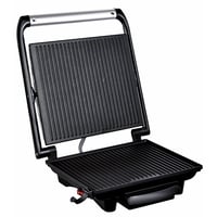 Grătar electric și sandwich maker Tefal Inicio GC241D 2000W cu plăci antiaderente, pentru friptură, panini, legume, oțel inoxidabil, negru, 36.3x10.8x33.2 cm 9