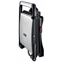 Grătar electric și sandwich maker Tefal Inicio GC241D 2000W cu plăci antiaderente, pentru friptură, panini, legume, oțel inoxidabil, negru, 36.3x10.8x33.2 cm 7