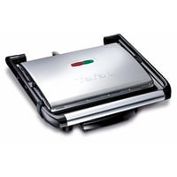Grătar electric și sandwich maker Tefal Inicio GC241D 2000W cu plăci antiaderente, pentru friptură, panini, legume, oțel inoxidabil, negru, 36.3x10.8x33.2 cm 1