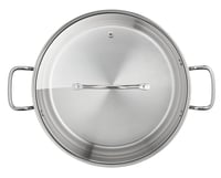 Tefal Intuition XL rozsdamentes acél fazék üvegfedővel, 36 cm, 17,5 L, indukciós főzőlaphoz, szegecses fogantyúkkal 9