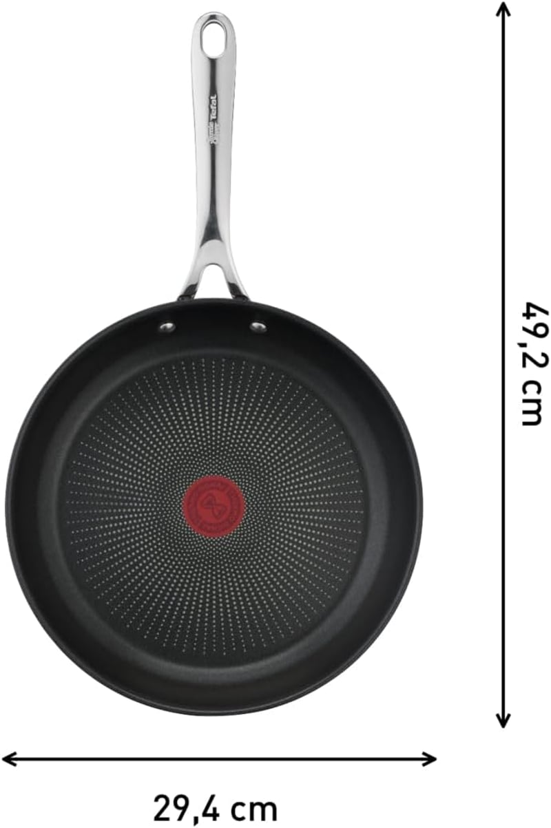Tefal Jamie Oliver 28 cm-es serpenyő indukciós, rozsdamentes, nem tapad felület - 2-28 cm