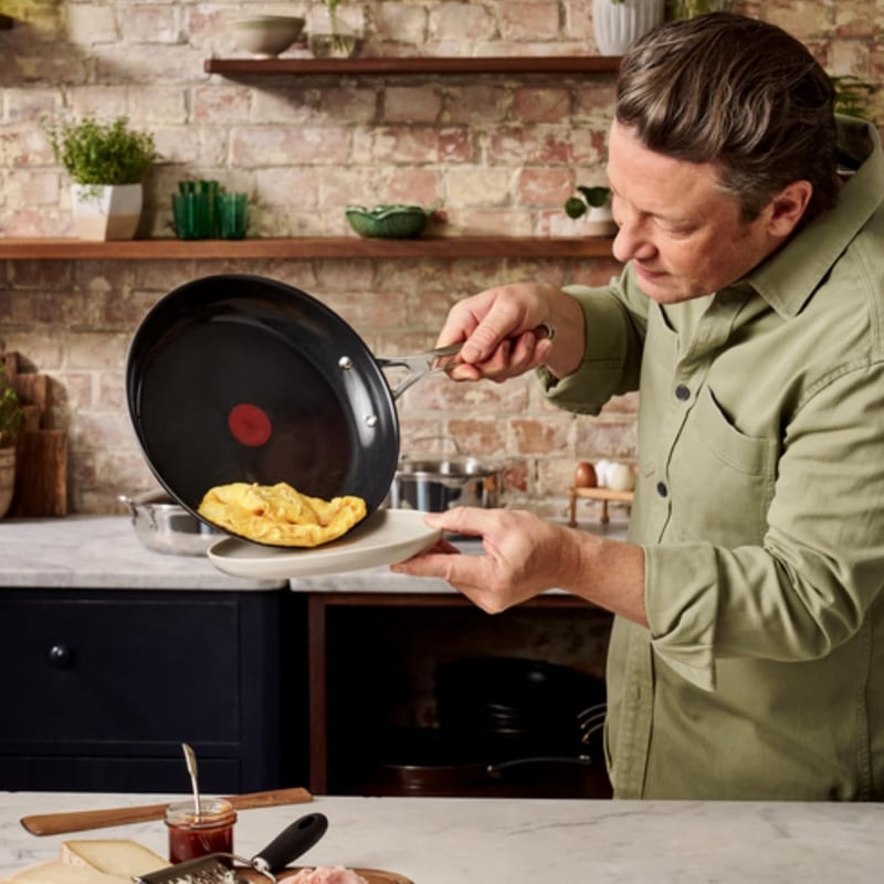 Tefal Jamie Oliver 28 cm rozsdamentes serpenyő kerámia bevonattal