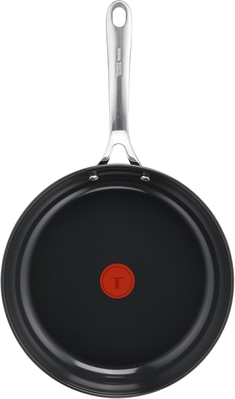 Tefal Jamie Oliver 28 cm rozsdamentes serpenyő kerámia bevonattal