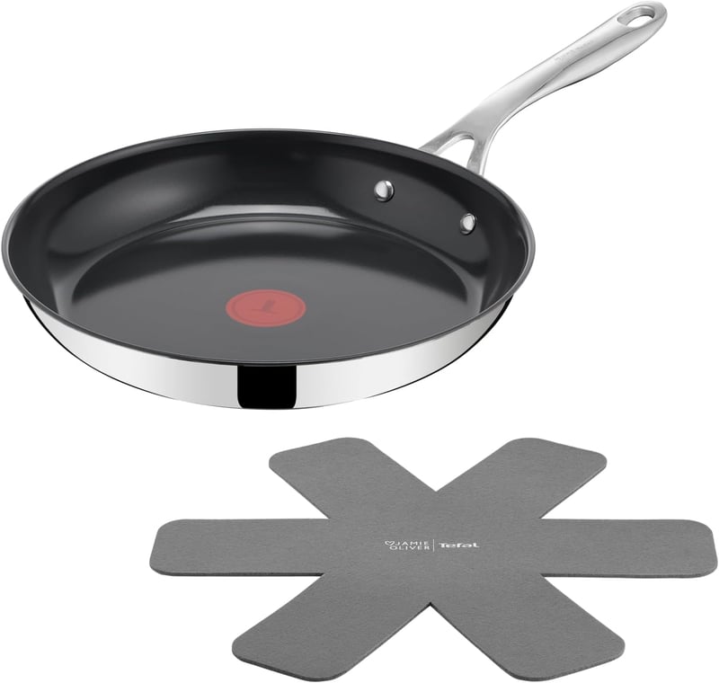 Tefal Jamie Oliver 28 cm rozsdamentes serpenyő kerámia bevonattal