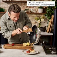 Panvica Tefal Jamie Oliver Classic Cook H8819155 28 cm, keramický nepriľnavý povrch, indikátor Thermo-Signal, na všetky typy varičov, nehrdzavejúca oceľ, vrátane chrániča panvice 4