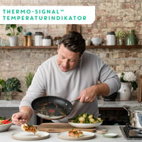 Set tava Tefal Jamie Oliver Cook's Direct On 20/24/28 cm, neprianjajuće, za indukciju, pogodno za pećnicu, ručka od nehrđajućeg čelika, E304S344 4