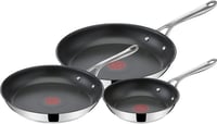 Set tava Tefal Jamie Oliver Cook's Direct On 20/24/28 cm, neprianjajuće, za indukciju, pogodno za pećnicu, ručka od nehrđajućeg čelika, E304S344 1