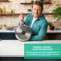Panvica z nehrdzavejúcej ocele Tefal Jamie Oliver Cook Smart, 28 cm, indukčná, bez povrchovej úpravy, dno Thermofusion, vhodná do umývačky riadu 4