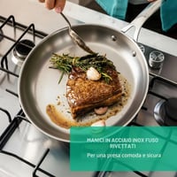 Panvica z nehrdzavejúcej ocele Tefal Jamie Oliver Cook Smart, 28 cm, indukčná, bez povrchovej úpravy, dno Thermofusion, vhodná do umývačky riadu 3