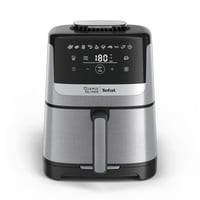 Friteuză cu aer cald Tefal Jamie Oliver Easy Fry Silence Deluxe EY55JDE0, 5 L, silențioasă, 10 programe, ecran tactil digital, grătar turnat + capac, negru/oțel inoxidabil 2