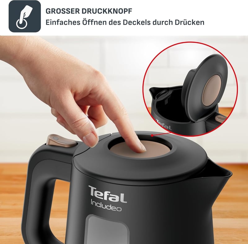 Tefal KI5338 Includeo 1 literes vízforraló 2400W 360° forgótalp szűrővel