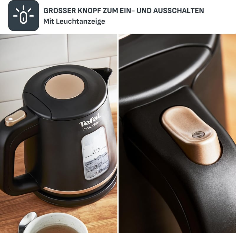 Tefal KI5338 Includeo 1 literes vízforraló 2400W 360° forgótalp szűrővel