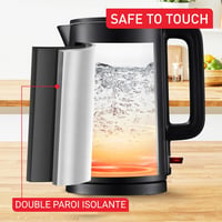 Tefal KO1408E0 Thermo Protect elektromos vízforraló, 1500 W, 1,5 l - fekete 2