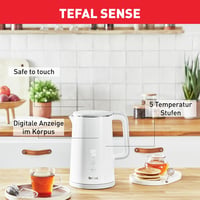 Tefal KO6931 Sense Digitális Vízforraló 1,5L, 5 Hőfok, 30 Perc Melegítés 6