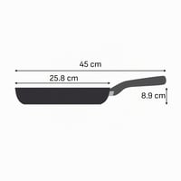 Tigaie ceramică Tefal Master Mesh E5330404, 24 cm, tehnologie HybridMesh, suprafață rezistentă la zgârieturi, formă adâncă, compatibilă cu toate sursele de căldură, oțel inoxidabil 7