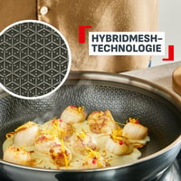 Tigaie ceramică Tefal Master Mesh E5330404, 24 cm, tehnologie HybridMesh, suprafață rezistentă la zgârieturi, formă adâncă, compatibilă cu toate sursele de căldură, oțel inoxidabil 3