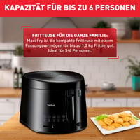 Friteuză Tefal Maxi Fry FF1078 - Tehnologie Cool Wall, capacitate 1,2 kg, mâner pliabil, termostat 150-190°C, negru 3